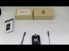 AKK Alpha16 فرستنده ویدئویی بی سیم 5.8G 16W FPV VTX 96CH برای انتقال تصویر RC Drone