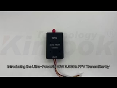 فرستنده ویدیویی پهپاد 3.3G 10W فرکانس 3.3 گیگاهرتز FPV بی‌سیم VTX برای ارسال ویدیو در مسافت طولانی