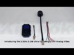 3.3G 3.5W FPV UAV Video Transmitter 3.3Ghz VTX با IRC 24CH 25mW/2000mW/3500mW ماژول FPV VTX
