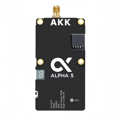 AKK Alpha5 VTX 5.8G 80CH 1w / 2w / 3w / 4w قدرت قابل تغییر انتقال صوتی هوشمند Ultra Long Range