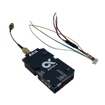فرستنده ویدیویی بی سیم AKK 8W VTX Alpha8 80CH 5.8G 8W 5W 3W 1W پشتیبانی از توان Smart Audio