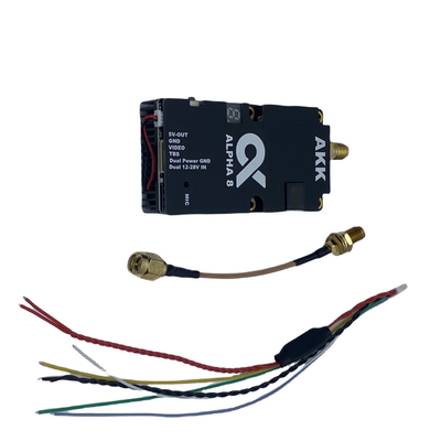 فرستنده ویدیویی بی سیم AKK 8W VTX Alpha8 80CH 5.8G 8W 5W 3W 1W پشتیبانی از توان Smart Audio