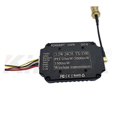 3.3G 3.5W FPV UAV Video Transmitter 3.3Ghz VTX با IRC 24CH 25mW/2000mW/3500mW ماژول FPV VTX
