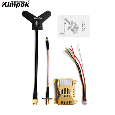 1.6G 3W فرستنده ویدئویی آنالوگ UAV 16CH 1.6Ghz FPV VTX انتقال ویدئویی و صوتی برای هواپیماهای بدون سرنشین