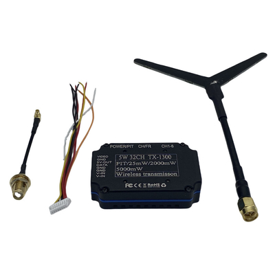 1.2G 1.3G 5W فرستنده ویدئویی بی سیم 32CH FPV VTX 25mW 2000mW 5000mW Video Link