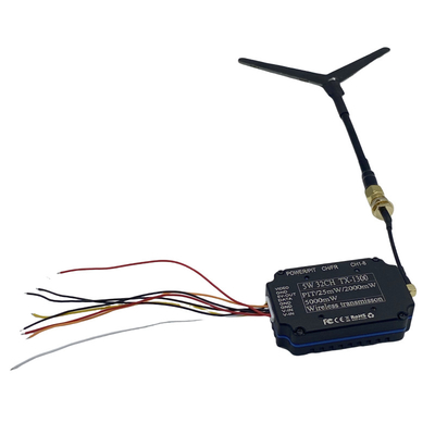 1.2G 1.3G 5W فرستنده ویدئویی بی سیم 32CH FPV VTX 25mW 2000mW 5000mW Video Link