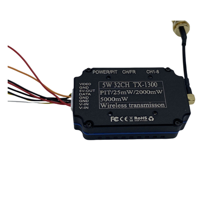 1.2G 1.3G 5W فرستنده ویدئویی بی سیم 32CH FPV VTX 25mW 2000mW 5000mW Video Link