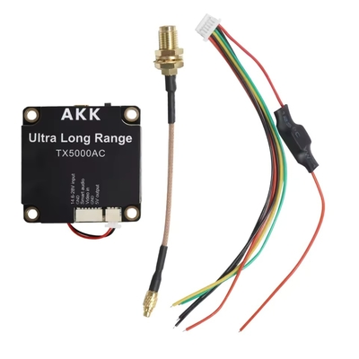 فرستنده ویدئویی UAV AKK 5W FPV VTX 96CH فرستنده ویدئویی پشتیبانی لینک ویدئویی صوتی هوشمند